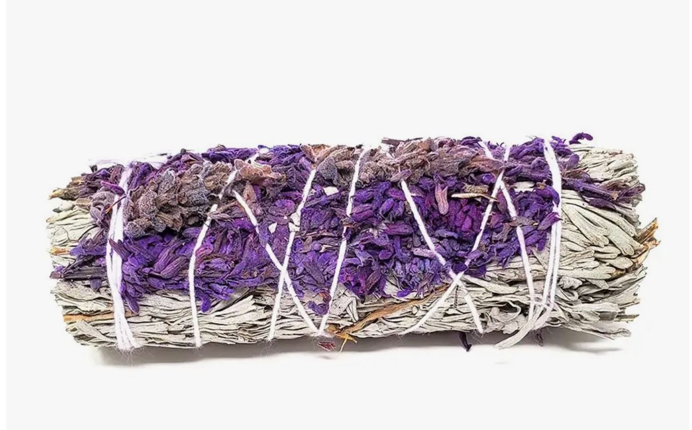 White Sage & English Lavender Smudge Stick