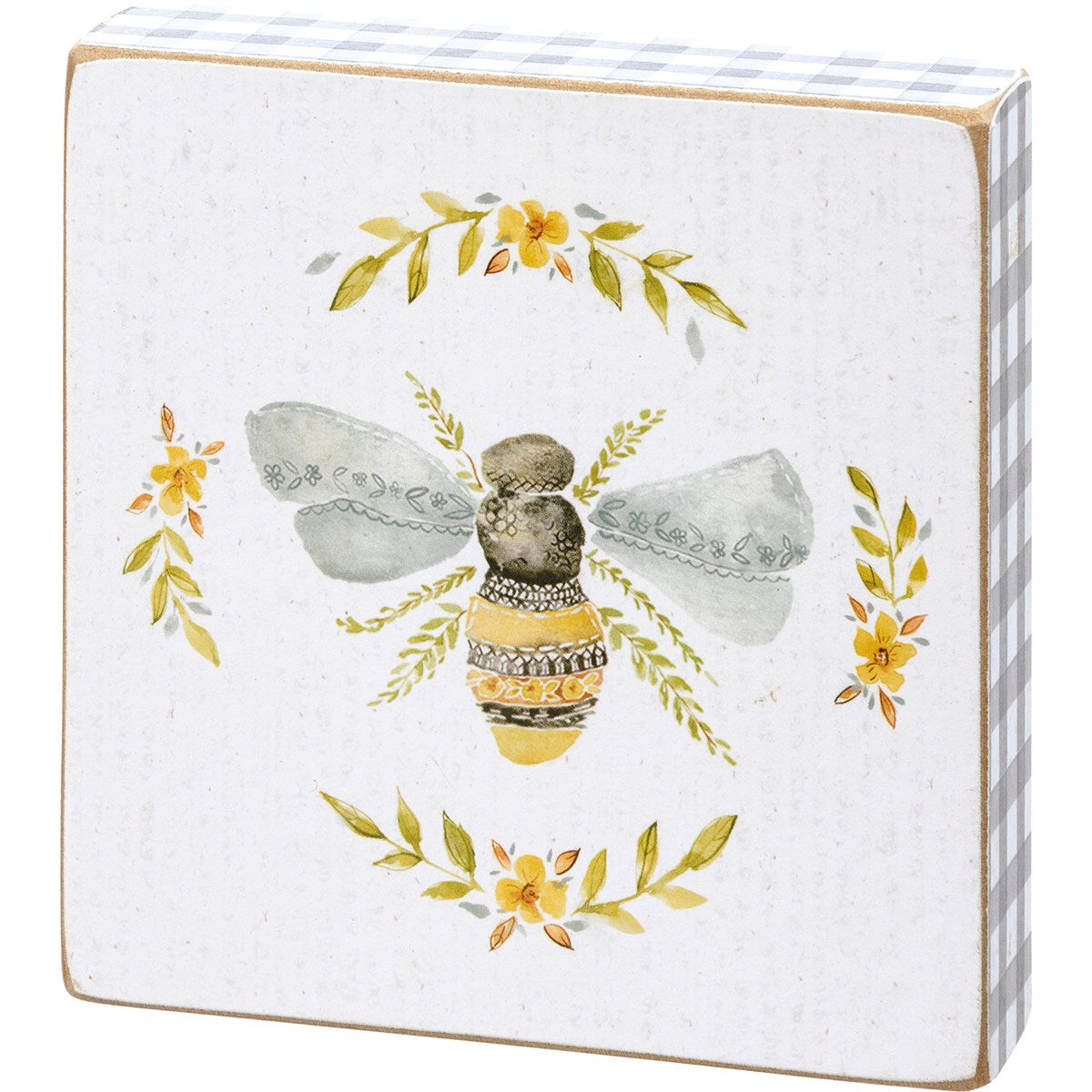 Block Signs (Set of 3) - "Bee Happy"