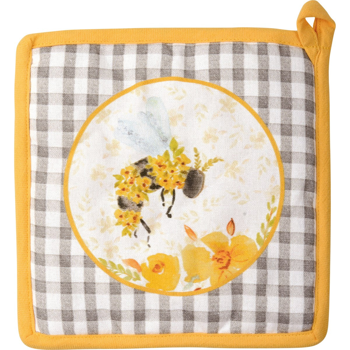Hot Pad & Mitt Set - Floral Bees
