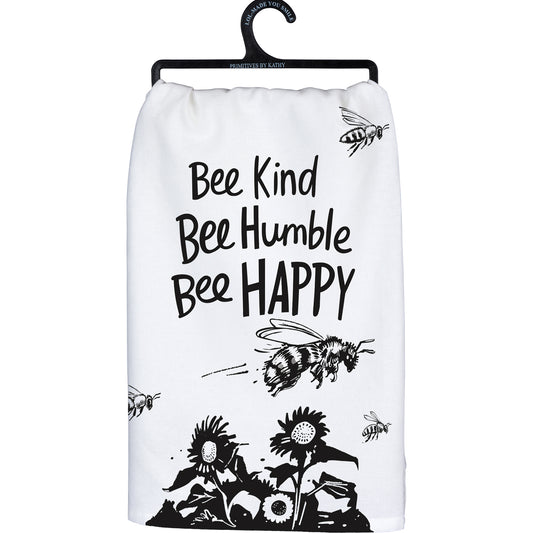 Kitchen Towel - "Bee Kind, Bee Humble, Bee Happy"