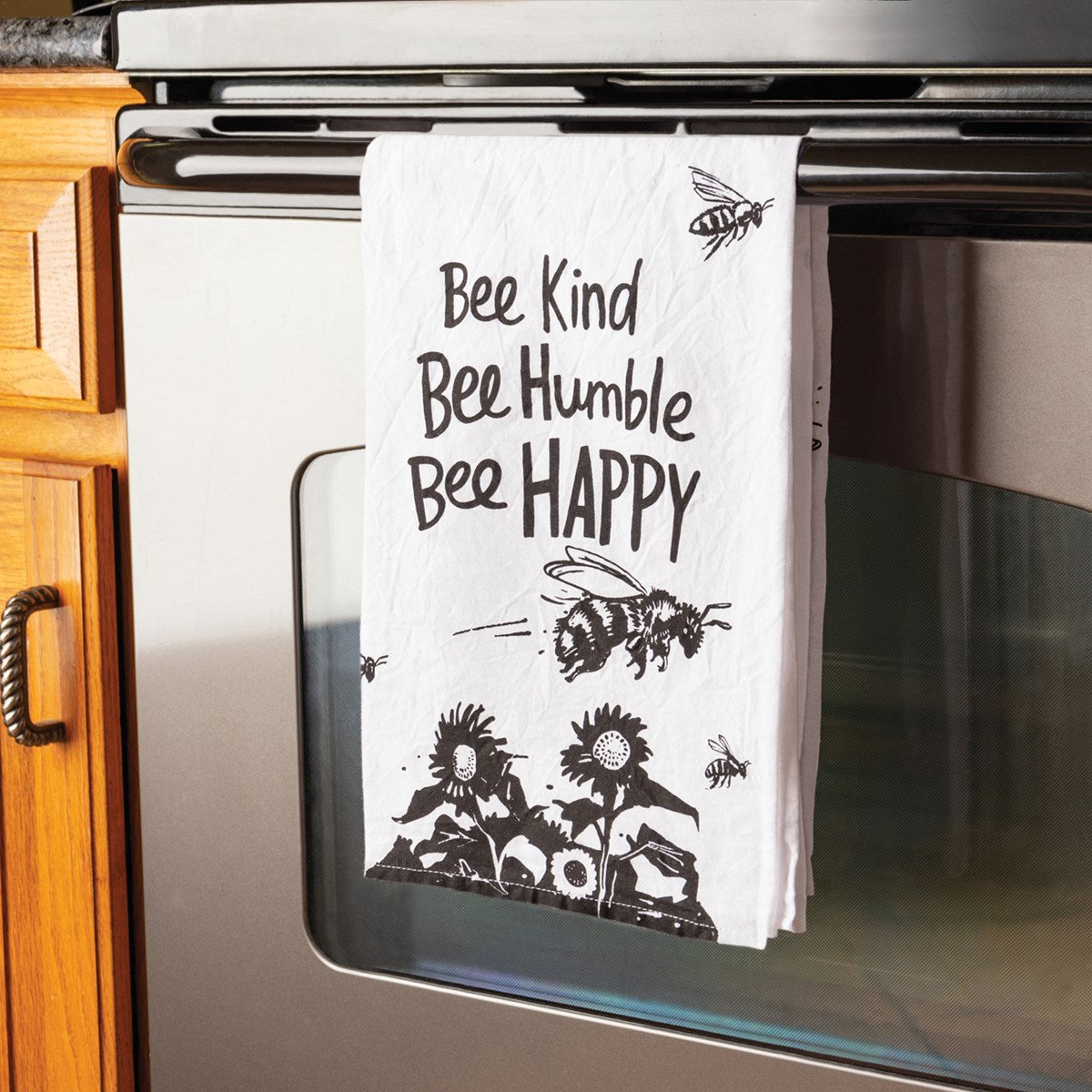 Kitchen Towel - "Bee Kind, Bee Humble, Bee Happy"