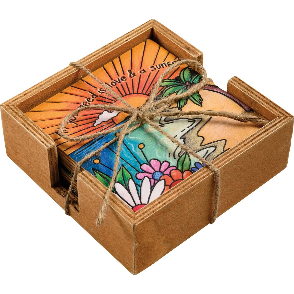 Coasters (Set of 4) - Love & Sunset