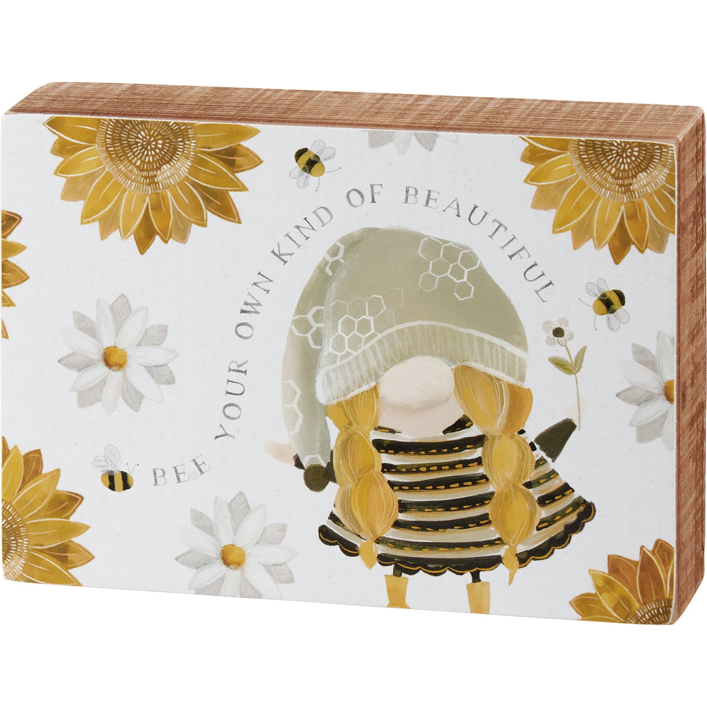 Box Sign - "Bee Your Own Beautiful"