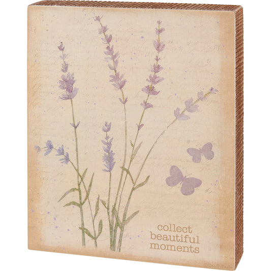 Box Sign - "Collect Beautiful Moments"