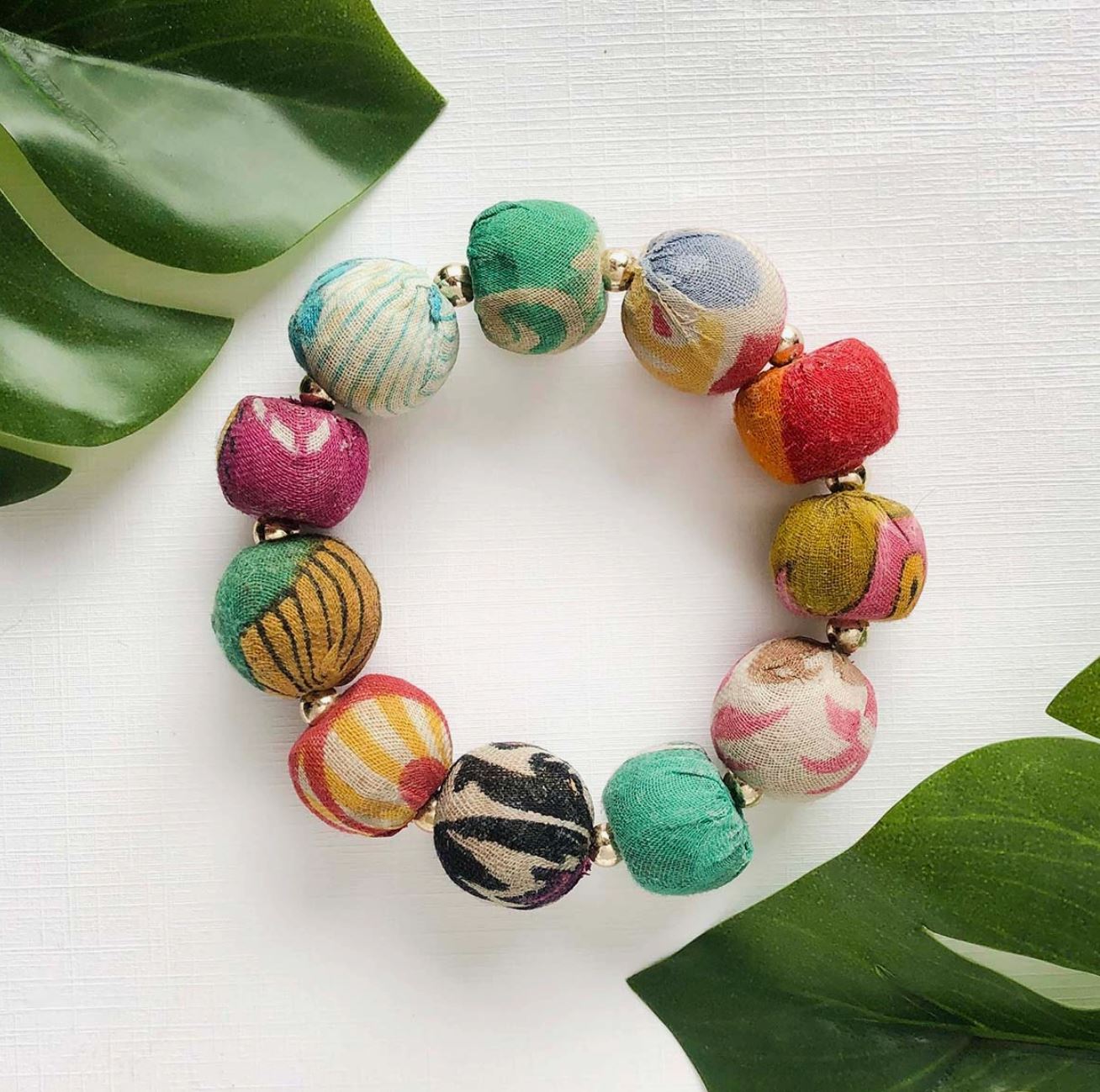 Kantha Large Bauble Bracelet