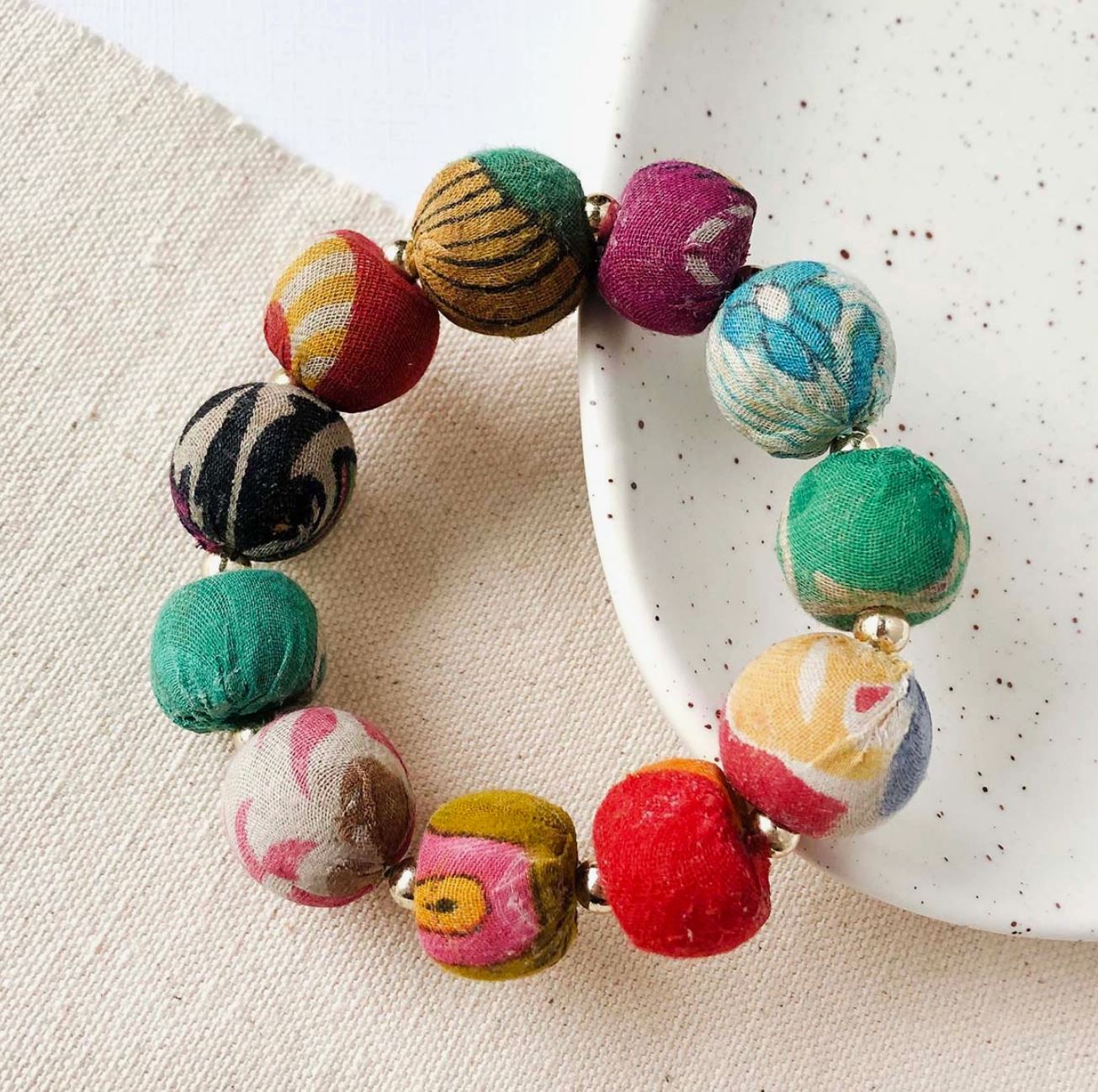 Kantha Large Bauble Bracelet