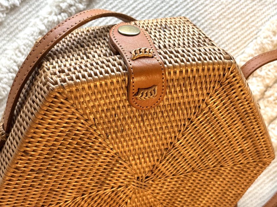 Rattan Purse - Hexagonal