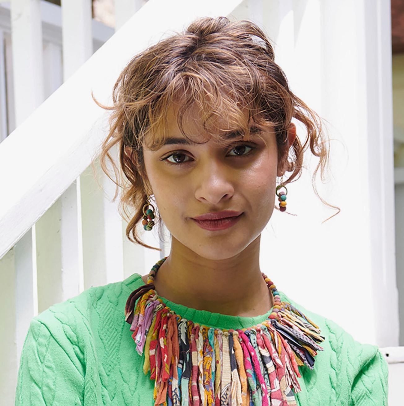 Kantha Orbital Earrings