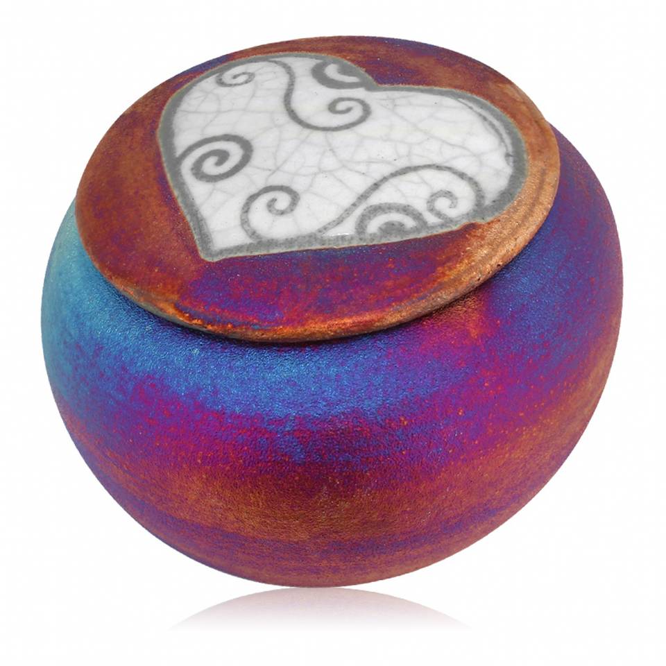 Raku Dream Catcher Jar - Blessed Heart