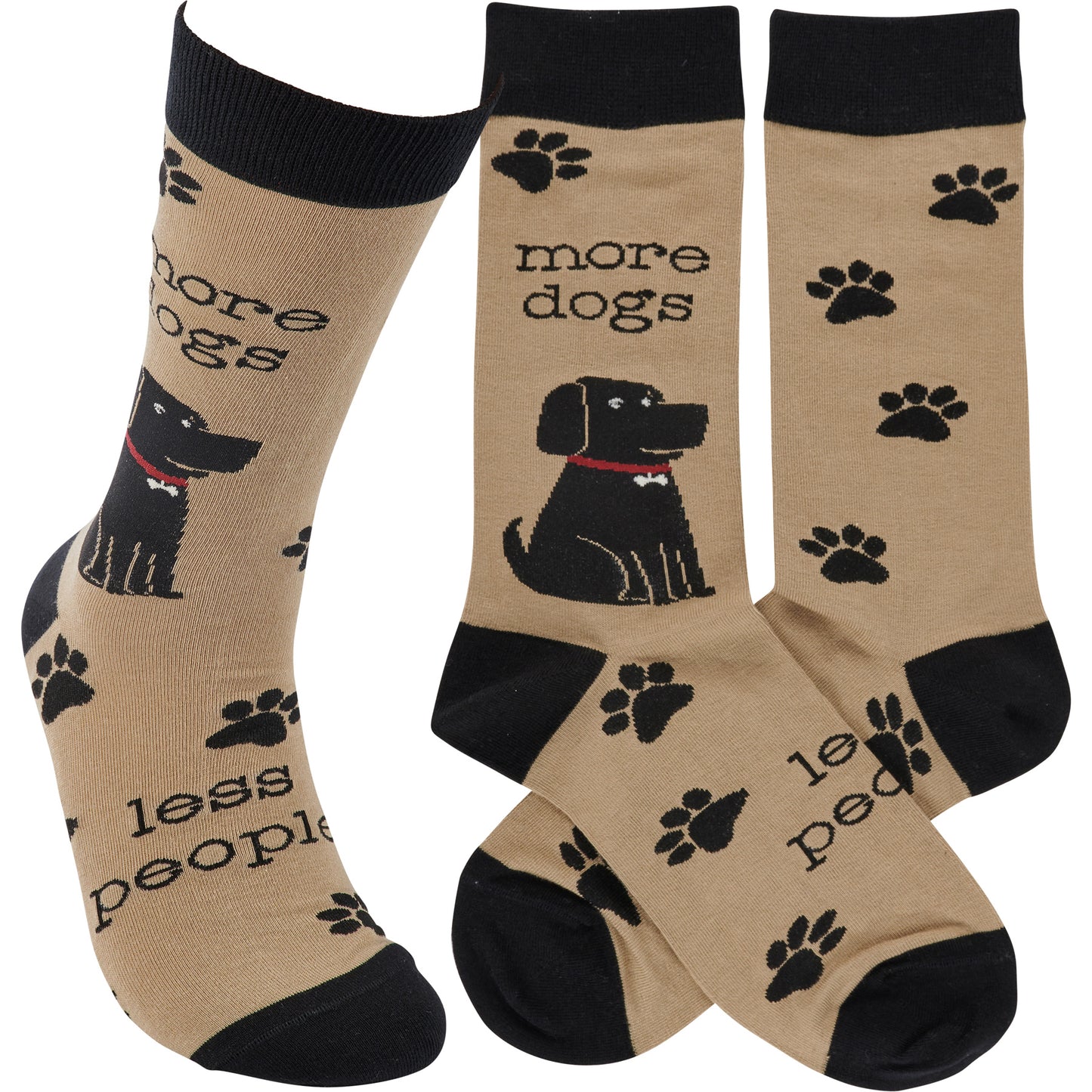 Socks - "More Dogs Less People"
