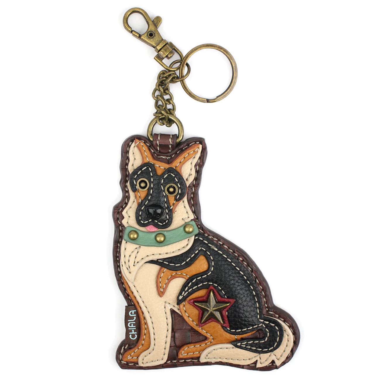 Chala Key Fob/Coin Purse - German Shepherd