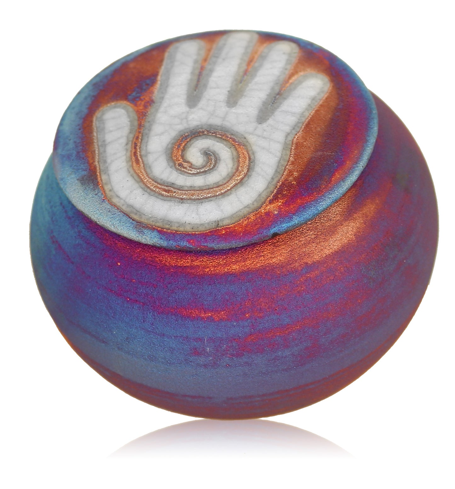 Raku Dream Catcher Jar - Healing Hand