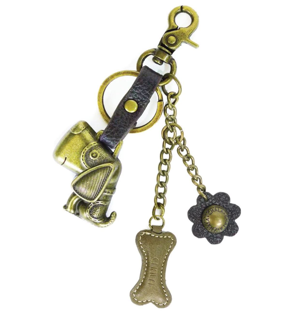 Chala Metal Charming Keychain - Dog
