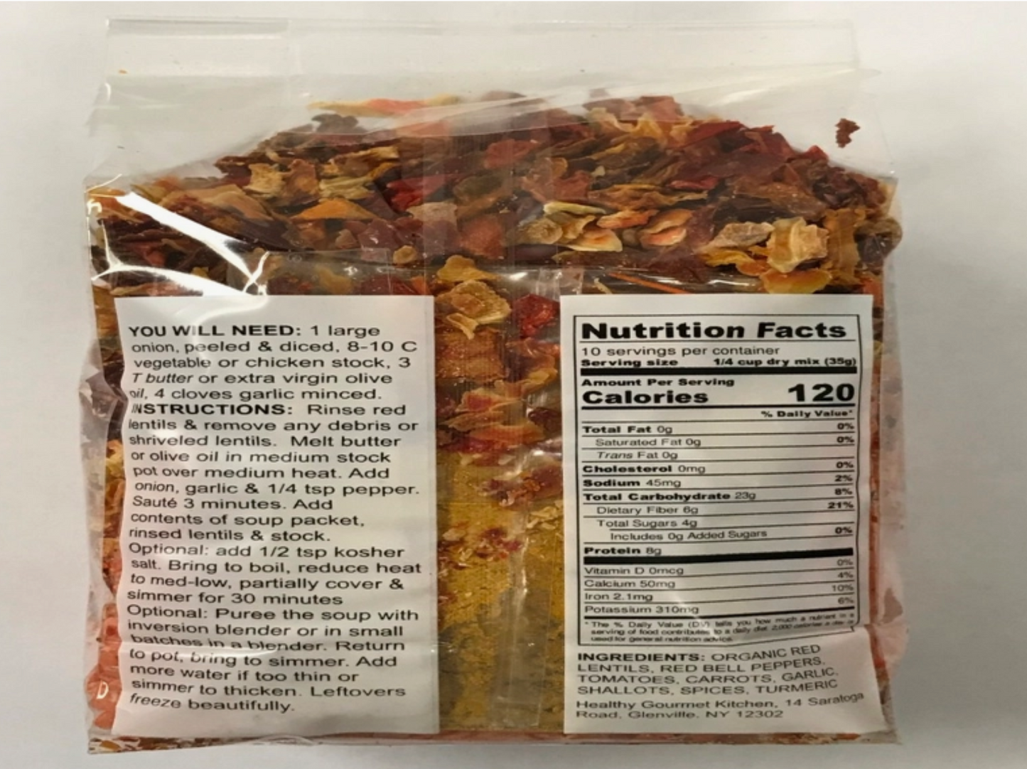 Healthy Gourmet Kitchen - Moroccan Red Lentil Dry Soup Mix