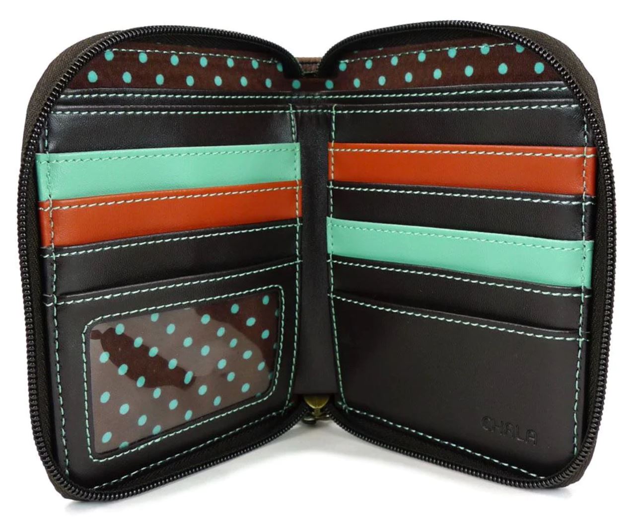 Chala Zip-Around Wallet - Cat