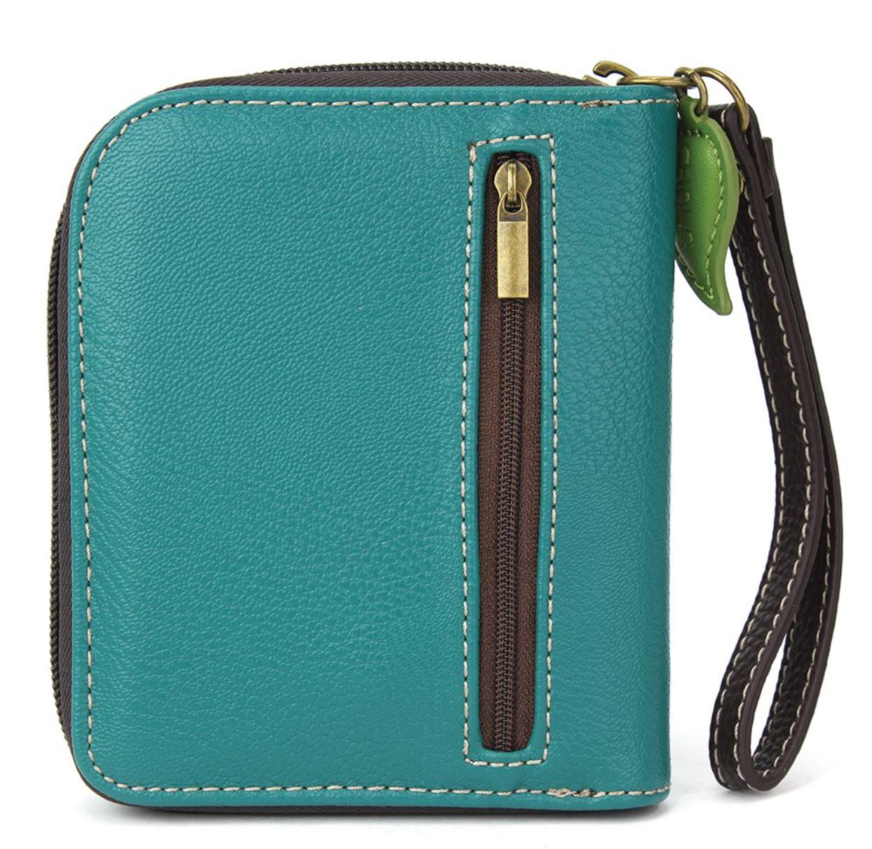 Chala Zip-Around Wallet (Turquoise) - Dragonfly