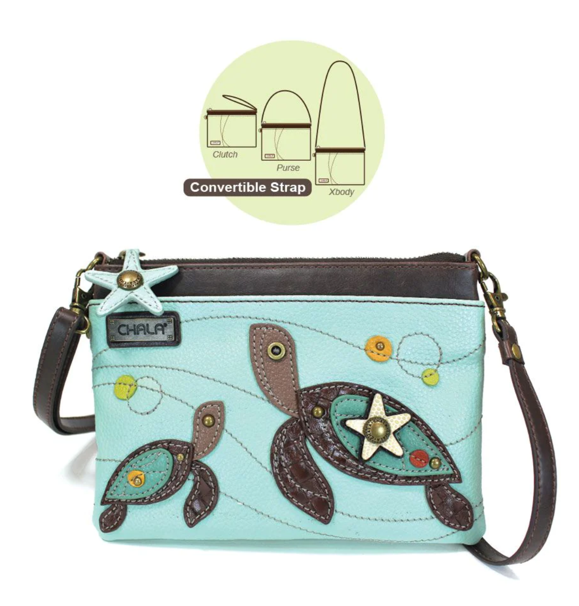 Chala Mini Crossbody Bag - Turtles