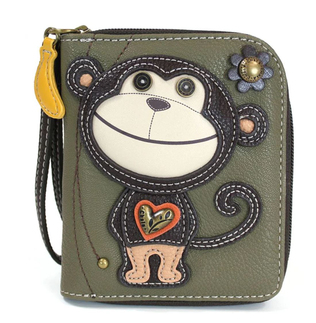 Chala Zip-Around Wallet - Monkey