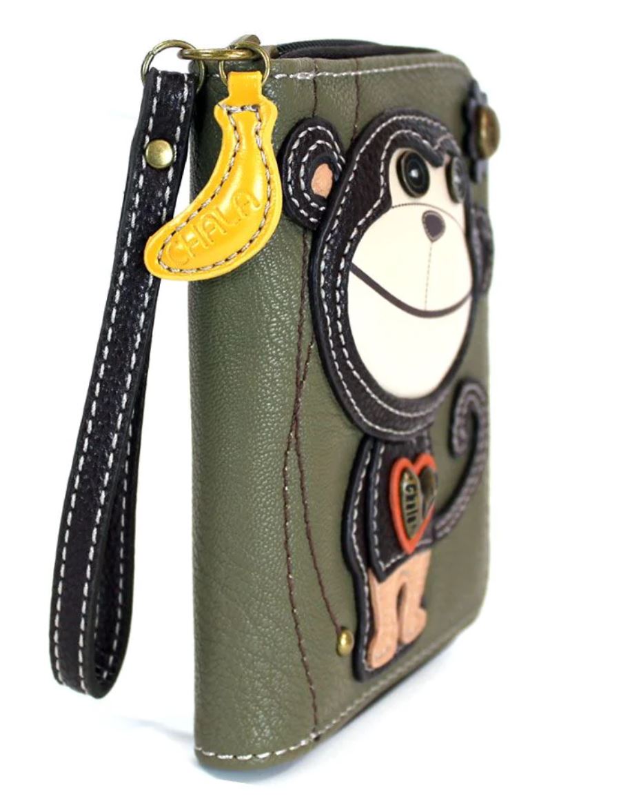 Chala Zip-Around Wallet - Monkey