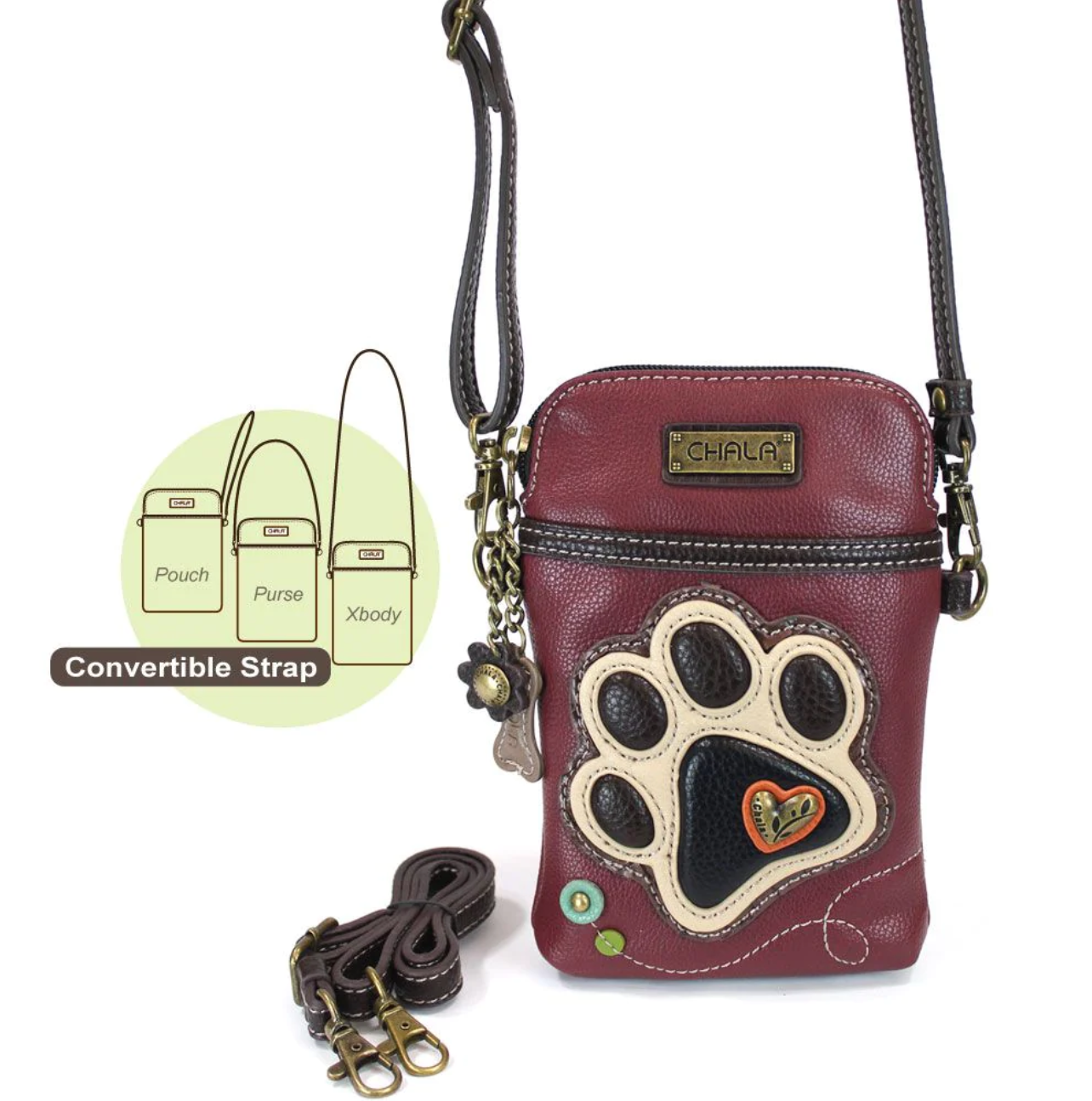 Chala Xbody Bag (Maroon) - Pawprint