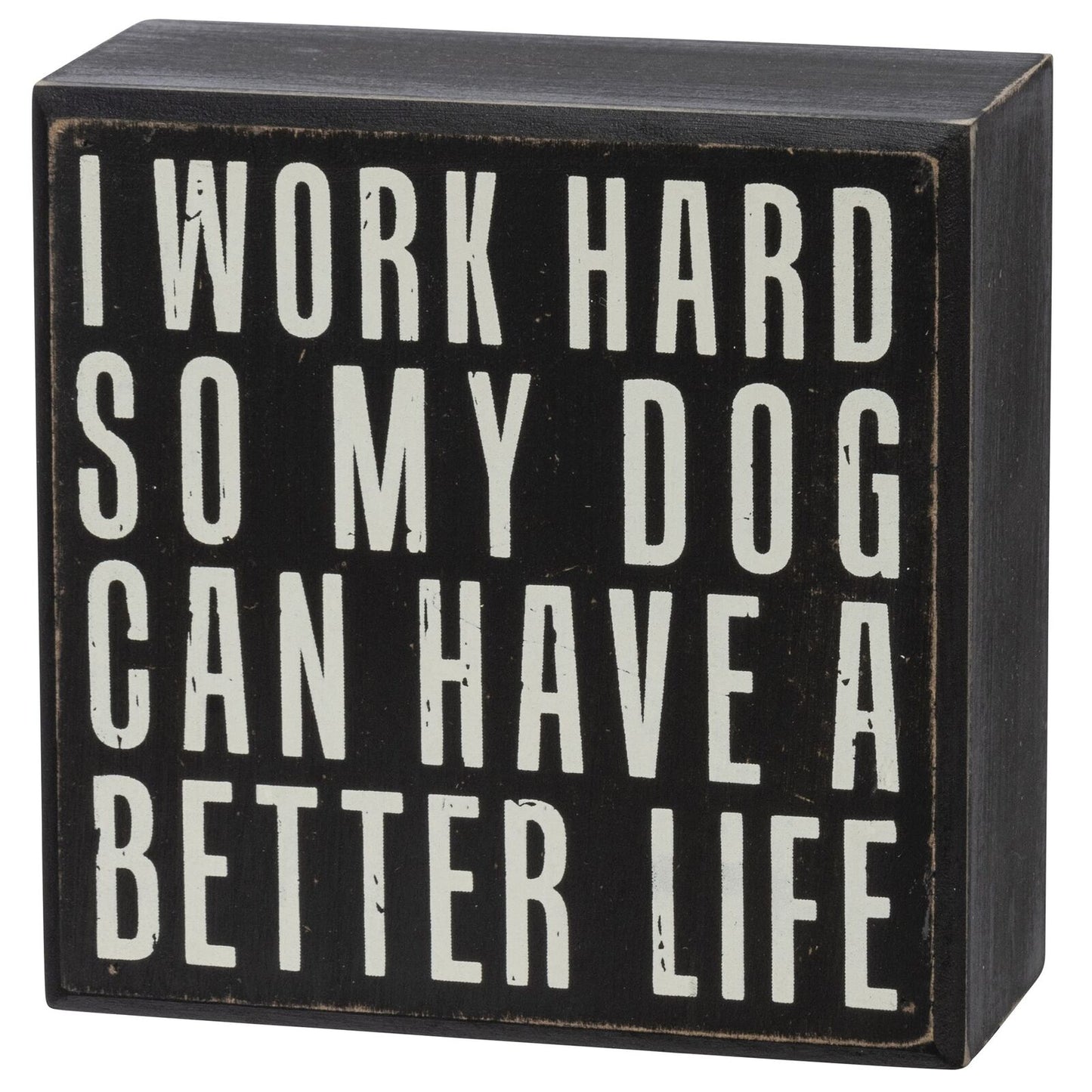 Box Signs (Set of 3) -"Plans With My Dog"