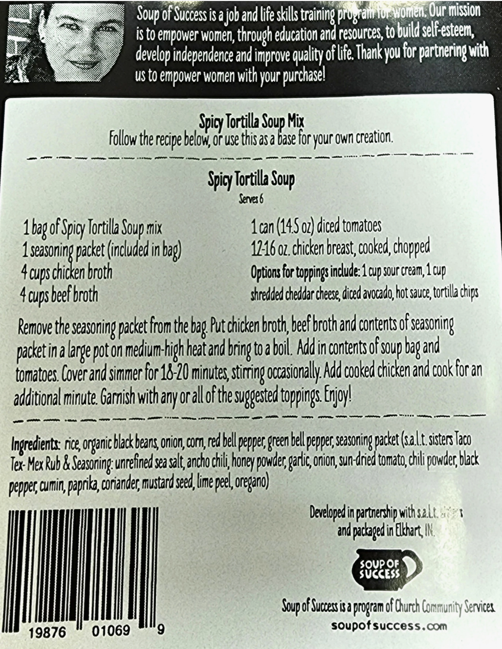 Soup of Success - Spicy Tortilla Dry Soup Mix