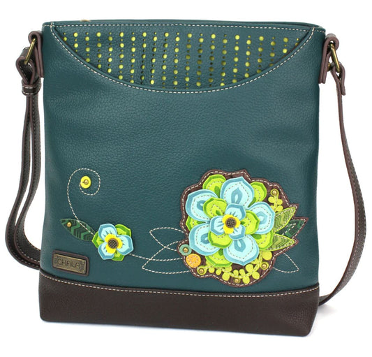Chala Messenger Bag - Succulent & Flower