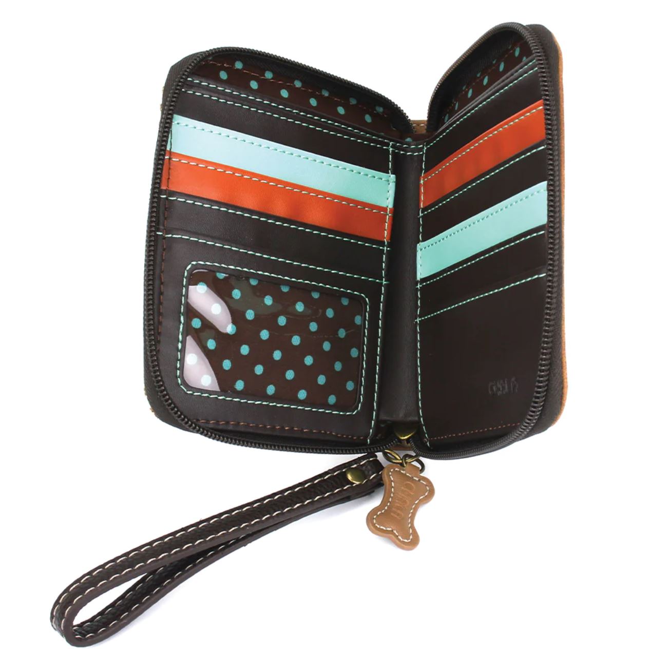 Chala Zip-Around Wallet - Shih Tzu (Brown)