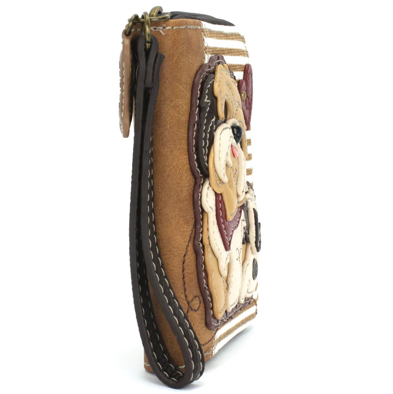 Chala Zip-Around Wallet - Shih Tzu (Brown)