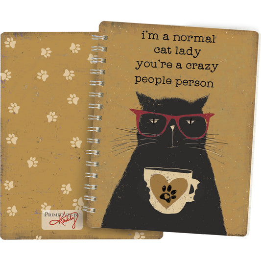Spiral Notebook - "I'm a Normal Cat Lady"
