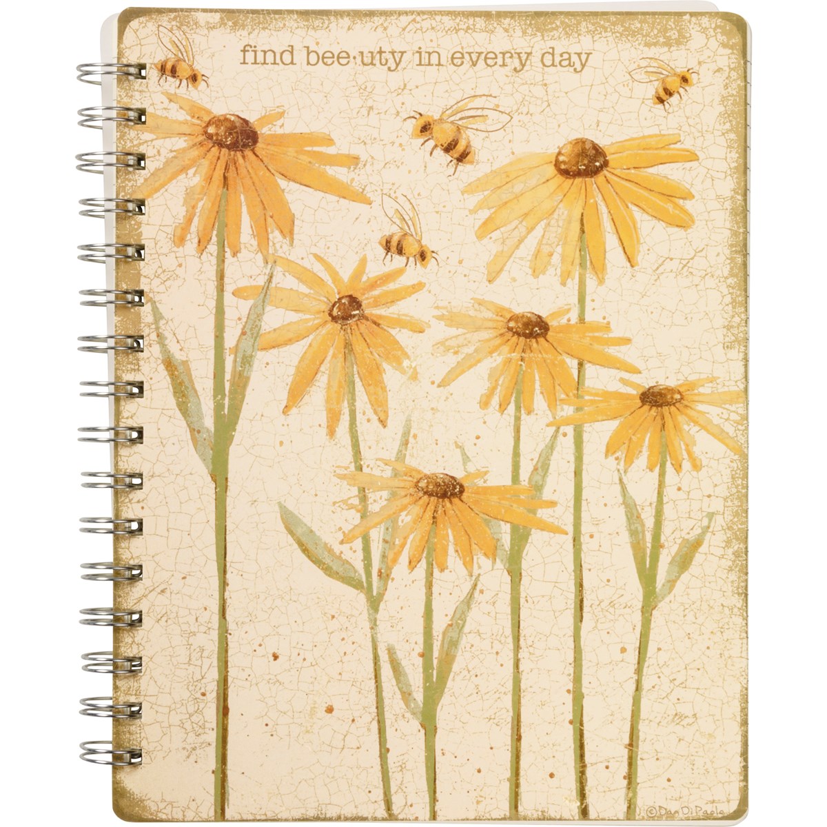 Spiral Notebook - "Find Bee-uty in Every Day"