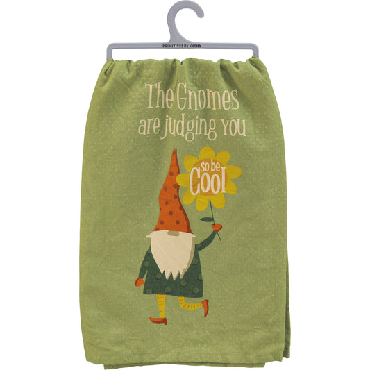 Kitchen Towel - "The Gnomes are Judging You So Be Cool"