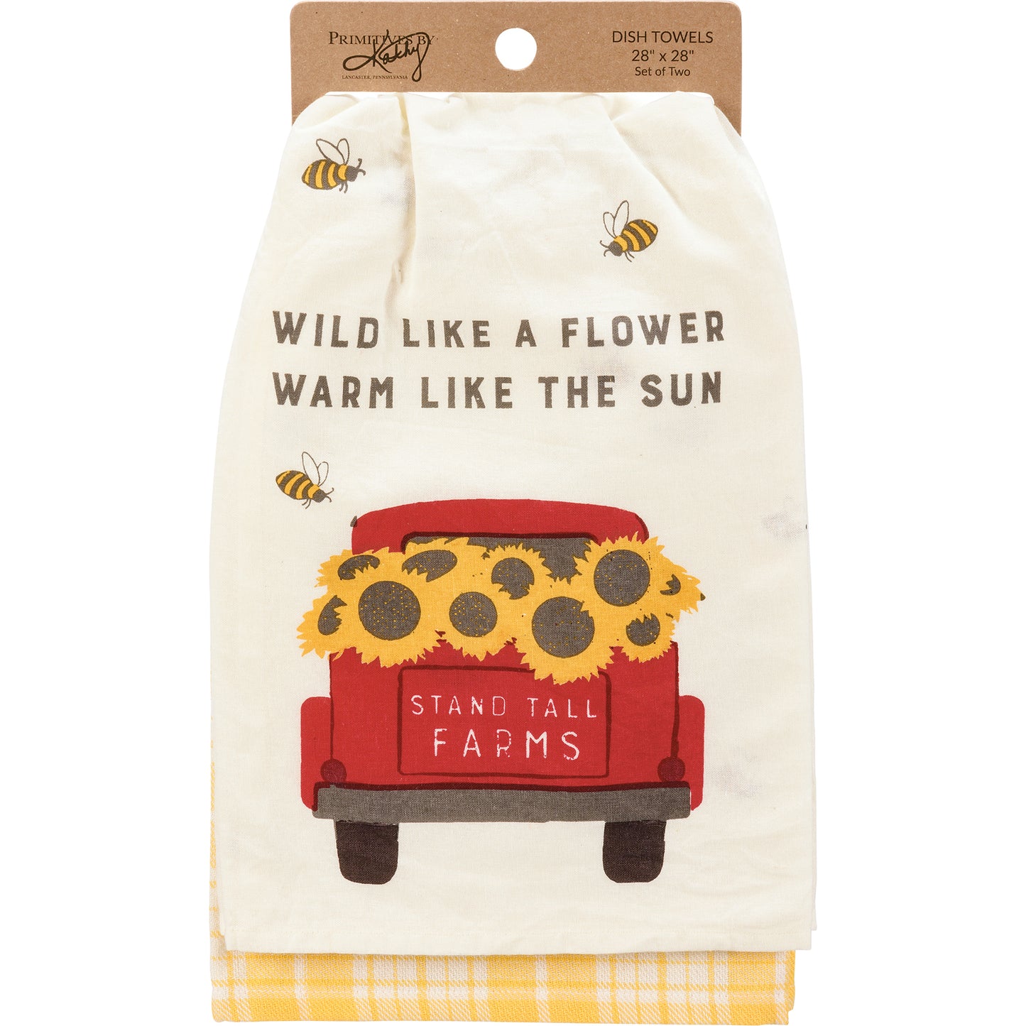 Kitchen Towels (Set of 2) - "Wild Like a Sunflower"