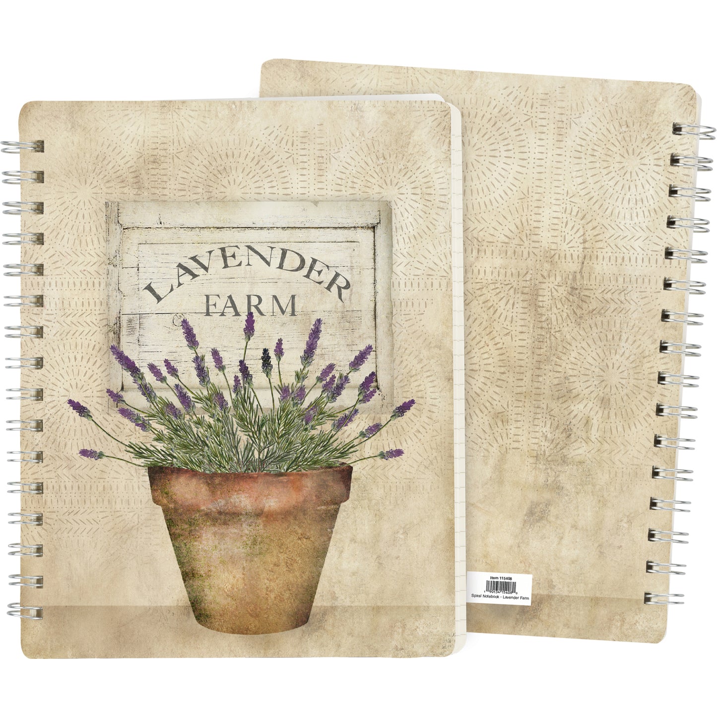 Lavender Farm Spiral Notebook