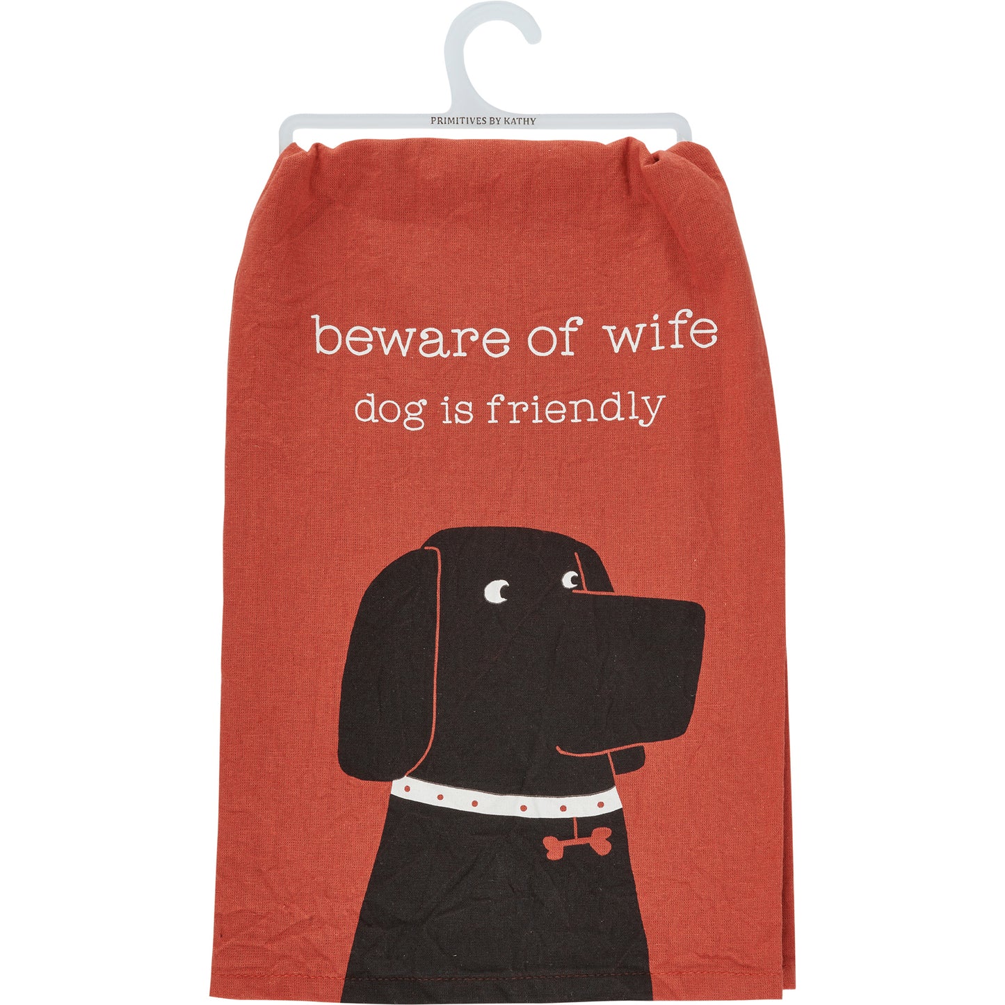 Kitchen Towel - "Beware of Wife - Dog is Friendly"
