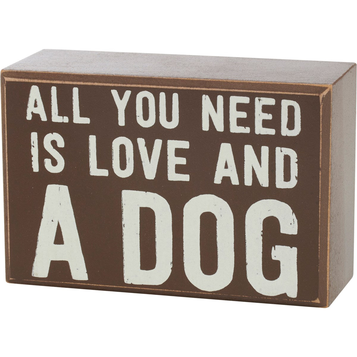 Socks & Box Sign Set "All You Need Is Love And A Dog"