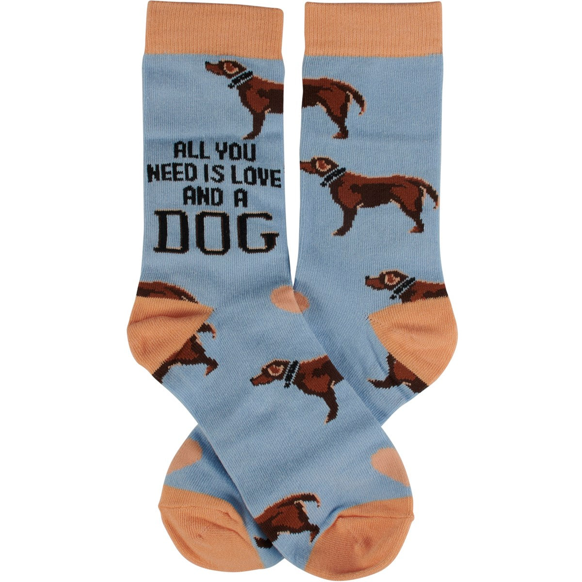 Socks & Box Sign Set "All You Need Is Love And A Dog"