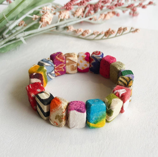 Kantha Block Bracelet