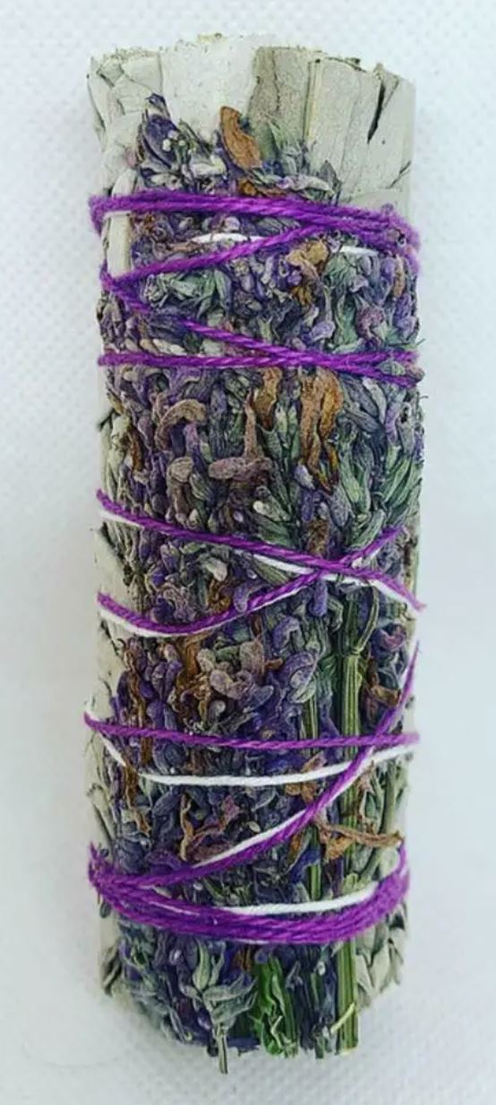 White Sage & English Lavender Smudge Stick