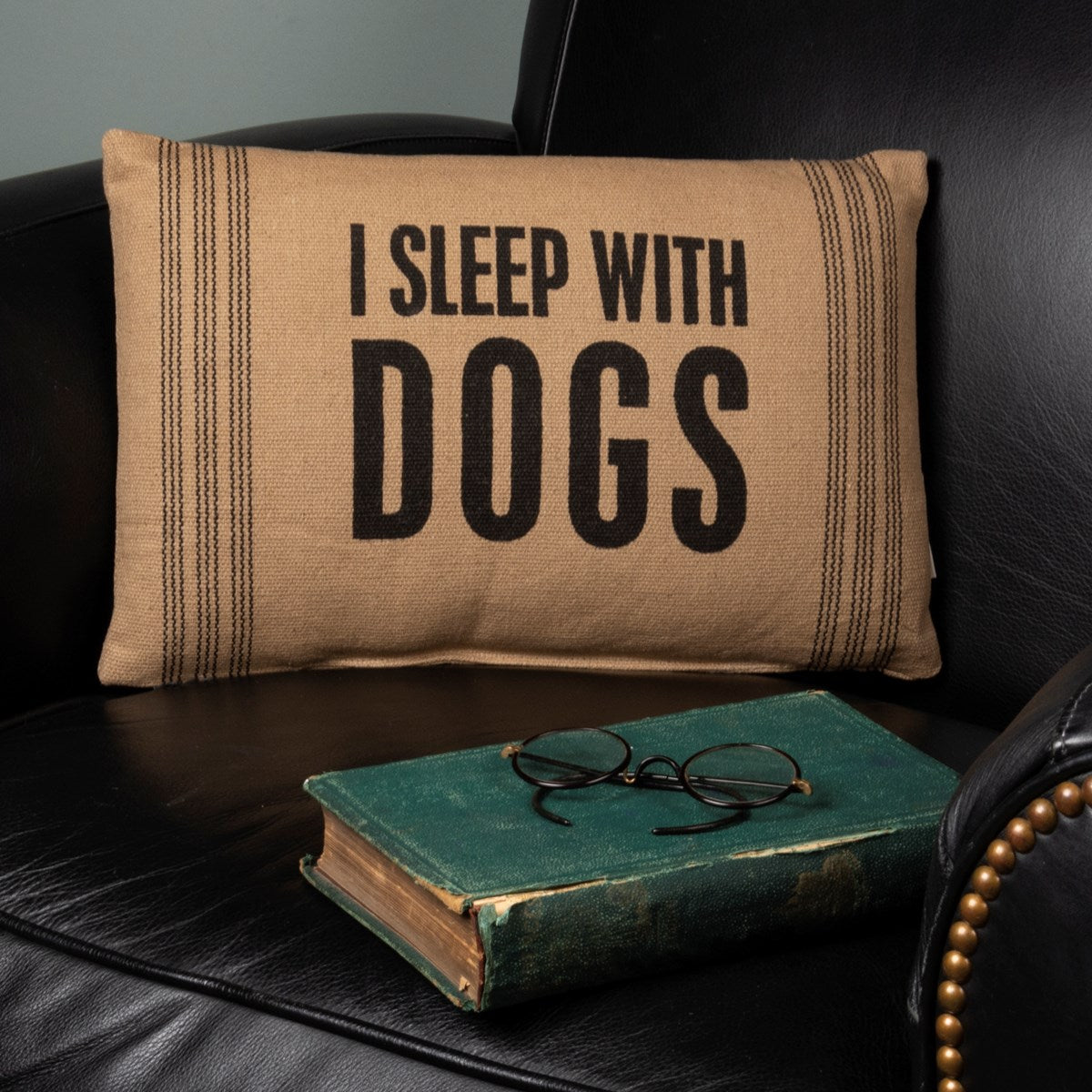 Pillow - "I Sleep With Dogs"