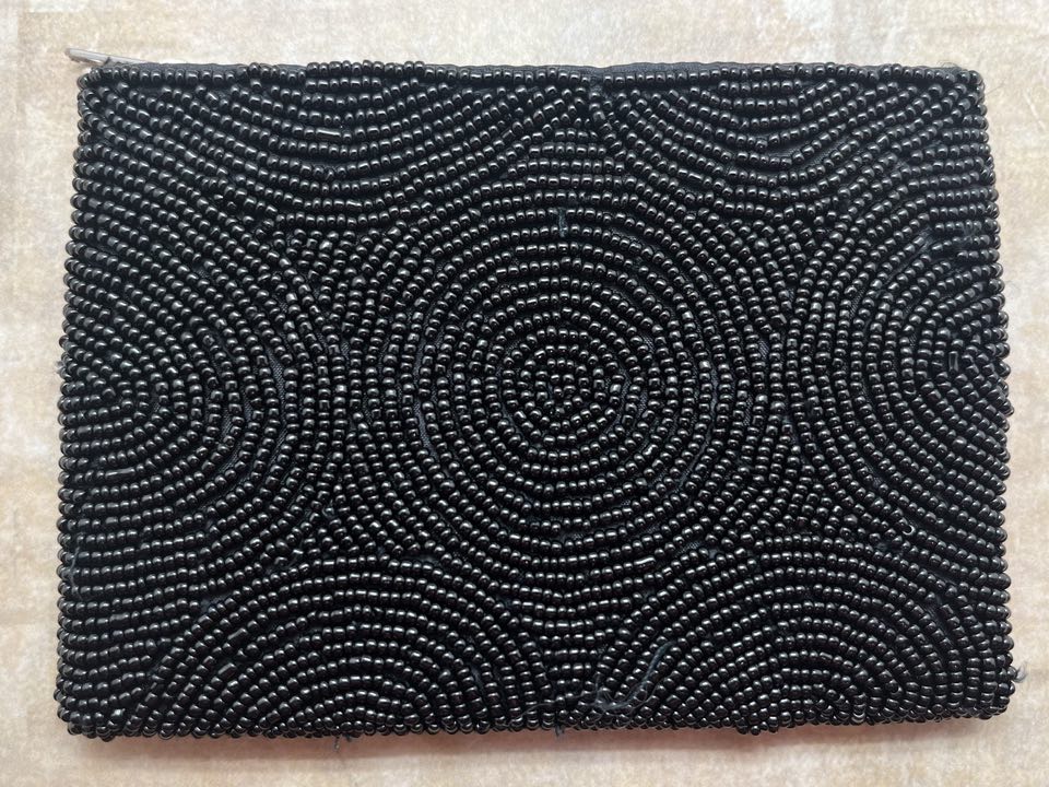 Beaded Coin Purse from Bali - Black
