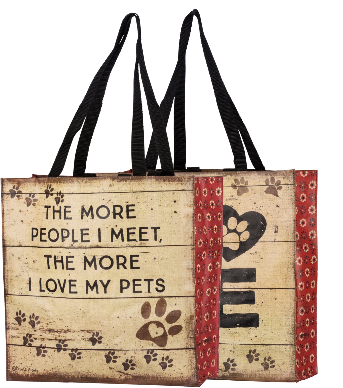 Market Tote - "Love My Pets"