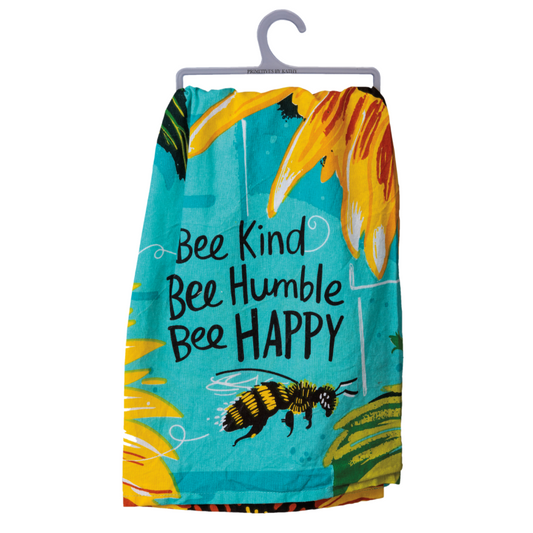 Kitchen Towel - "Bee Kind, Bee Humble, Bee Happy"