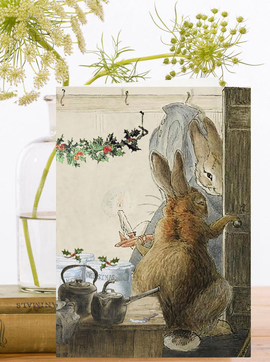 Christmas Card - Bunny Welcome