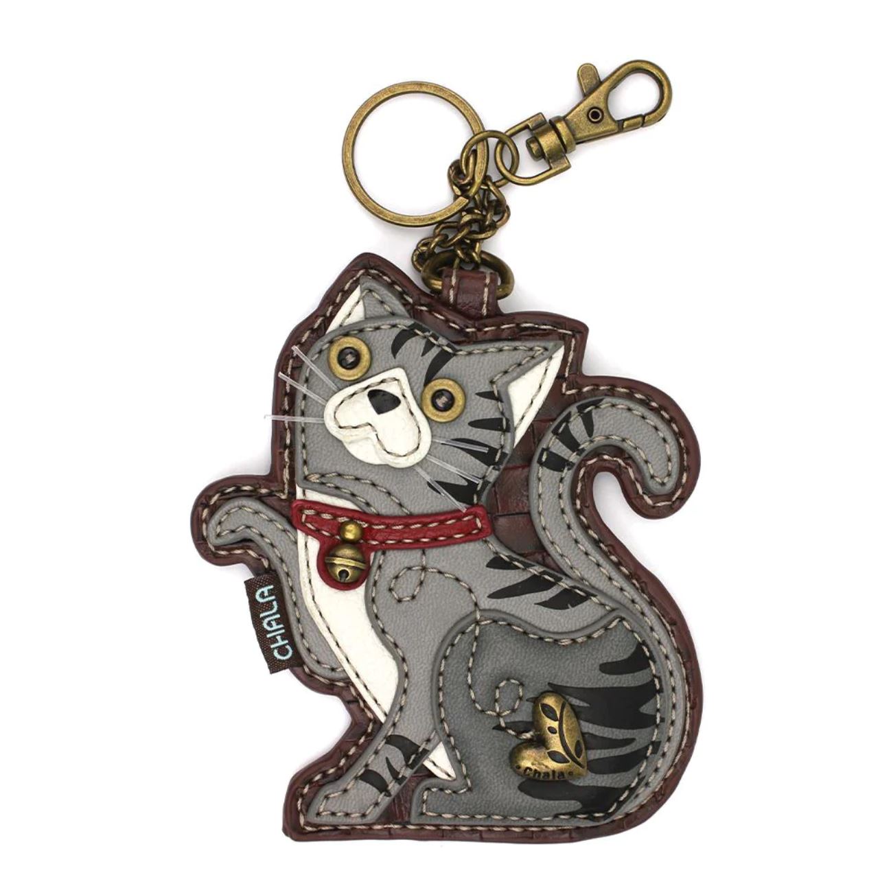 Chala Key Fob/Coin Purse - Tabby Cat