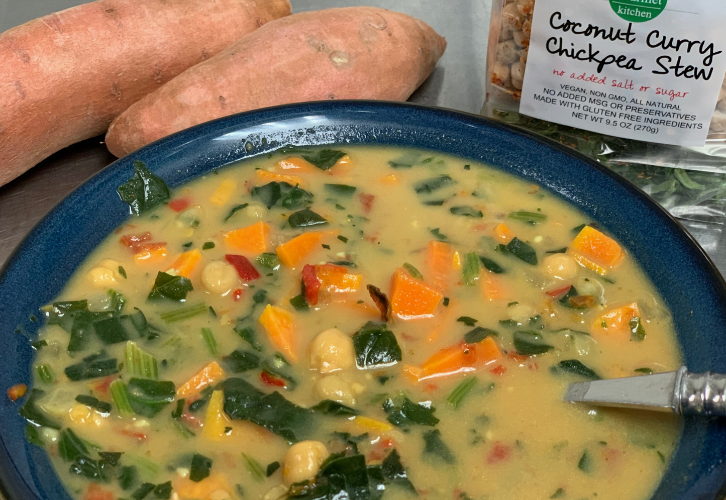 Healthy Gourmet Kitchen - Coconut Curry Chickpea Dry Soup Mix