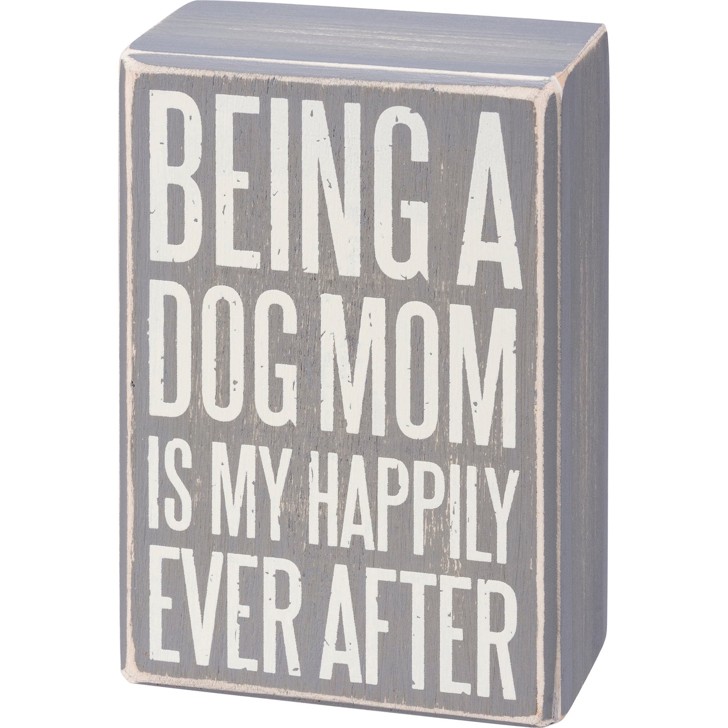 Socks & Box Sign Set "Being A Dog Mom"