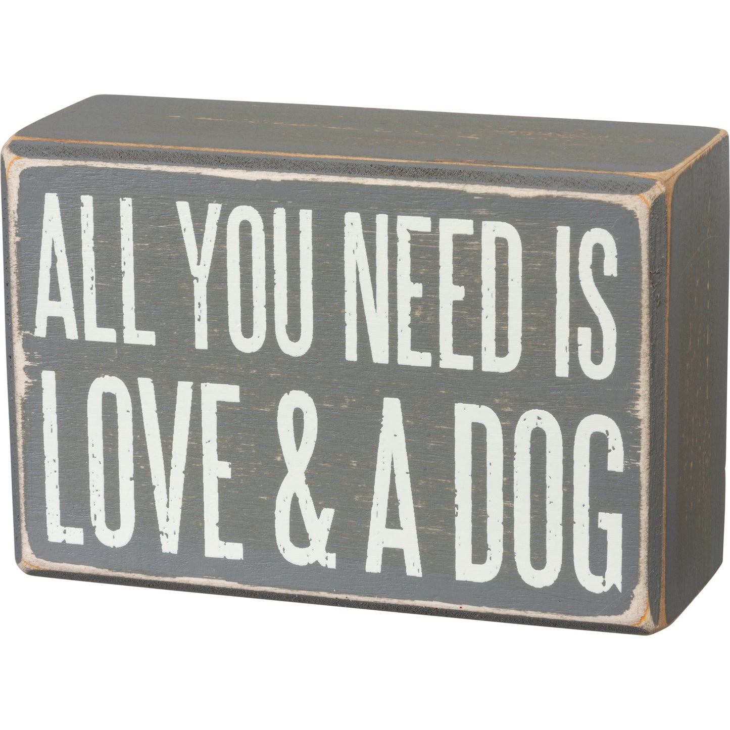 Socks & Box Sign Set "All You Need Is Love & A Dog"