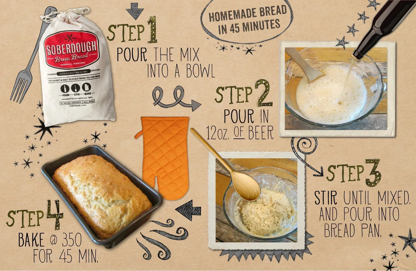 Soberdough - Honey Wheat Artisan Brew Bread