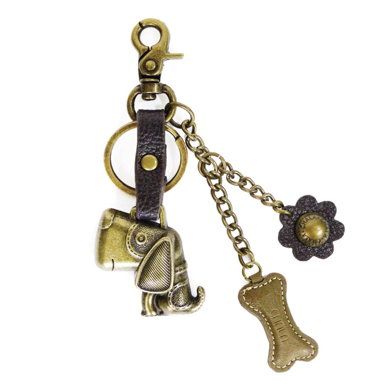 Chala Metal Charming Keychain - Dog